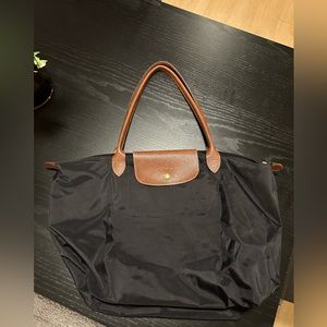 Longchamp Le Pliage Large Black Nylon Bag